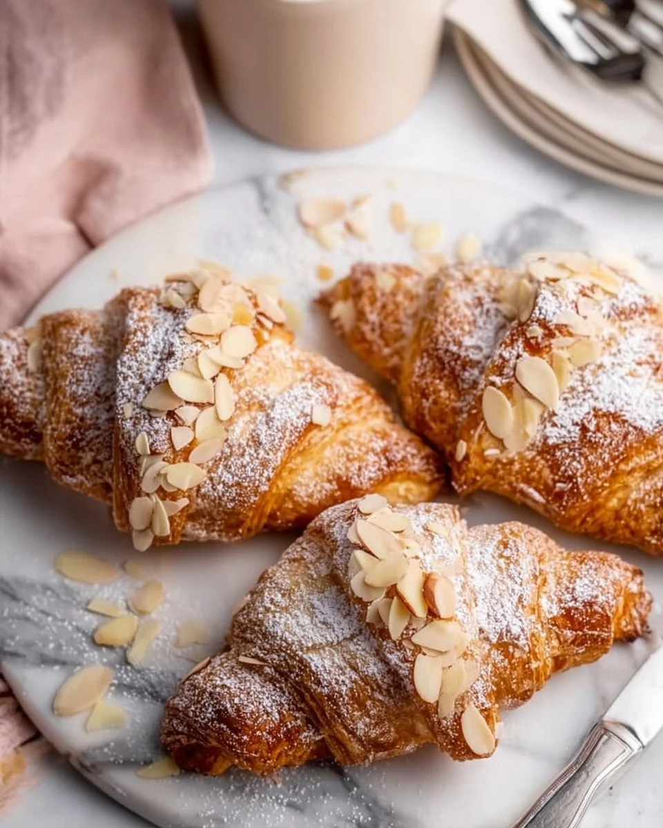 Almond Croissants with Sweet Frangipane