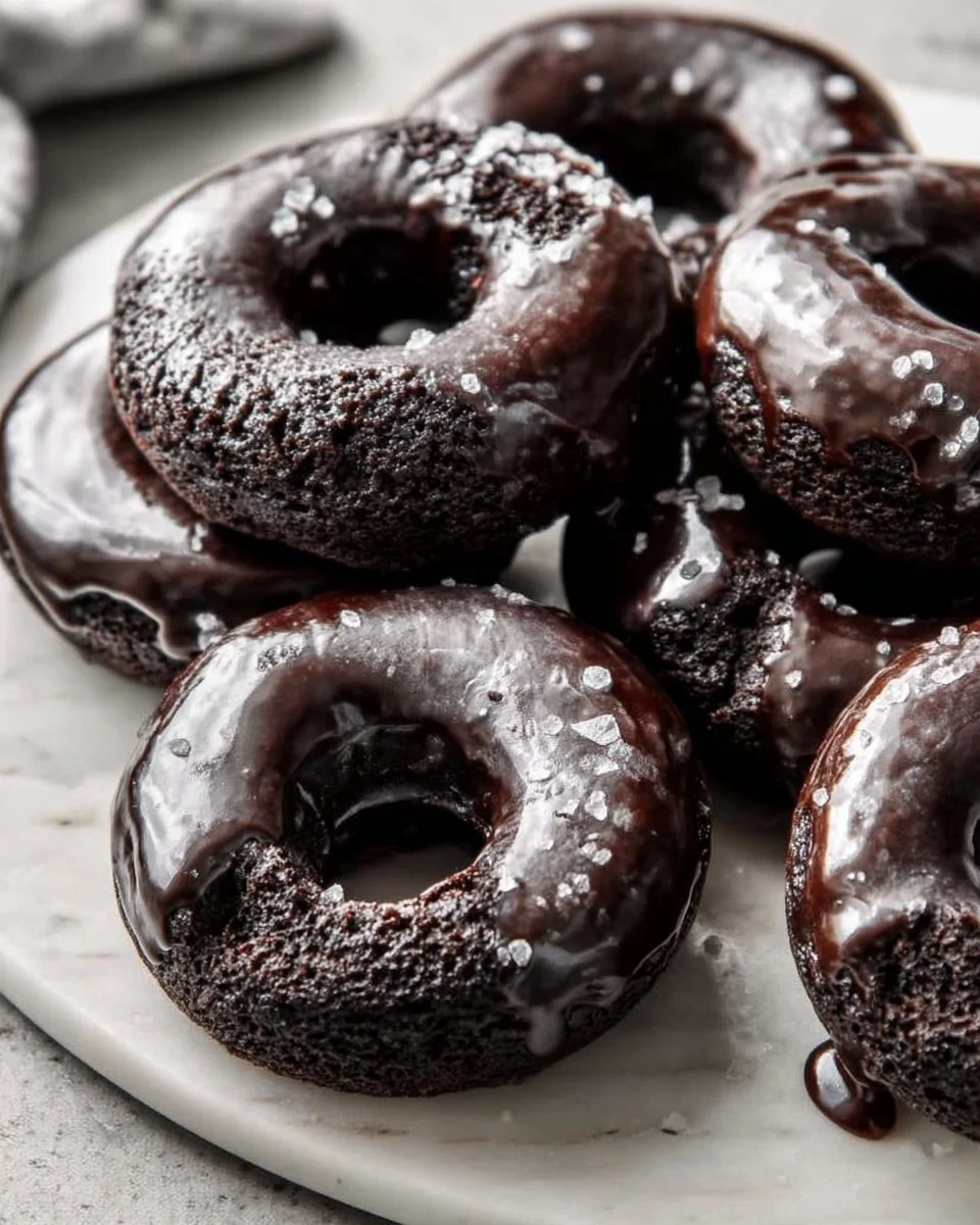 Baked Chocolate Glazed Donuts Recipe