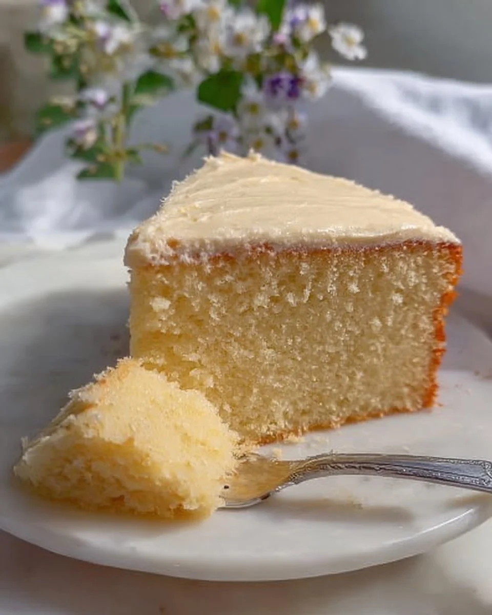 Simple Vanilla Cake (One Bowl & No Electric Mixer)