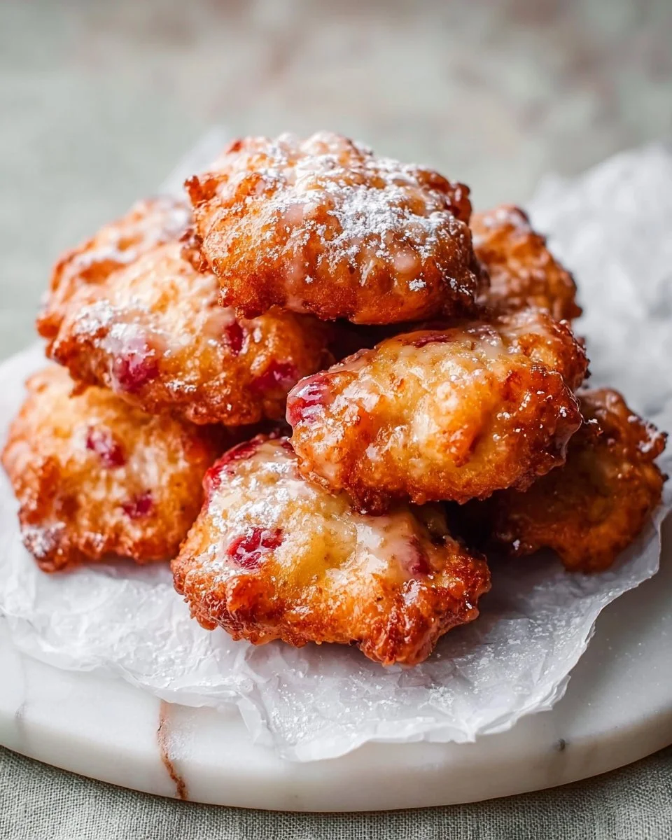 Baked Rhubarb Fritters