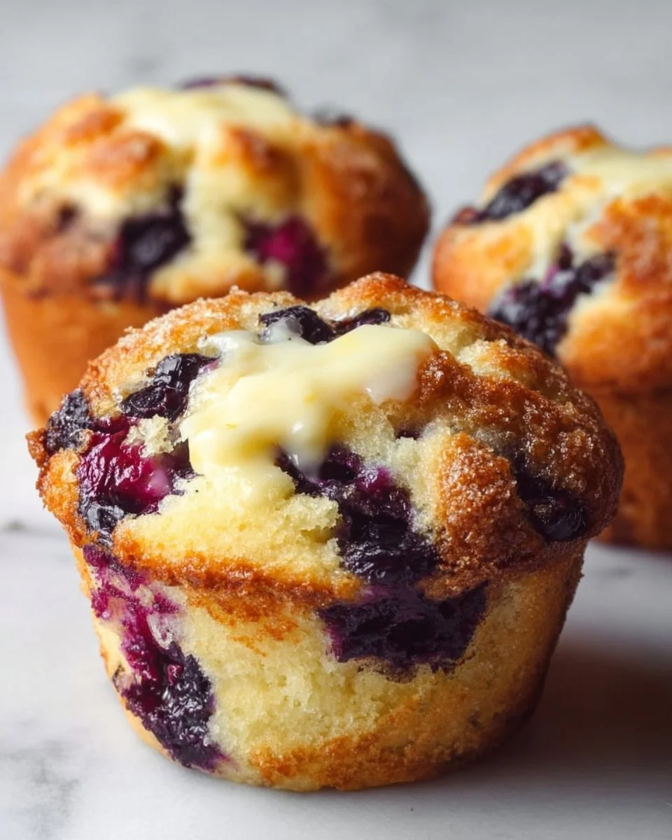 Blueberry Cream Cheese Muffins