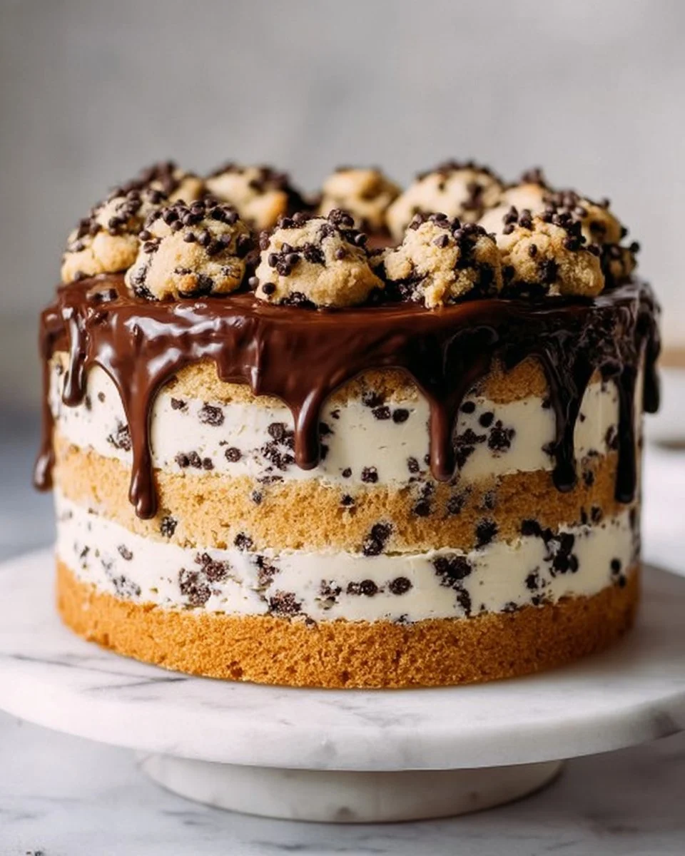 Cookie Dough Cake – Cookie Dough Baked into Each Layer