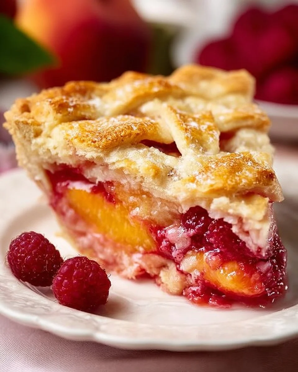 Peach Raspberry Pie