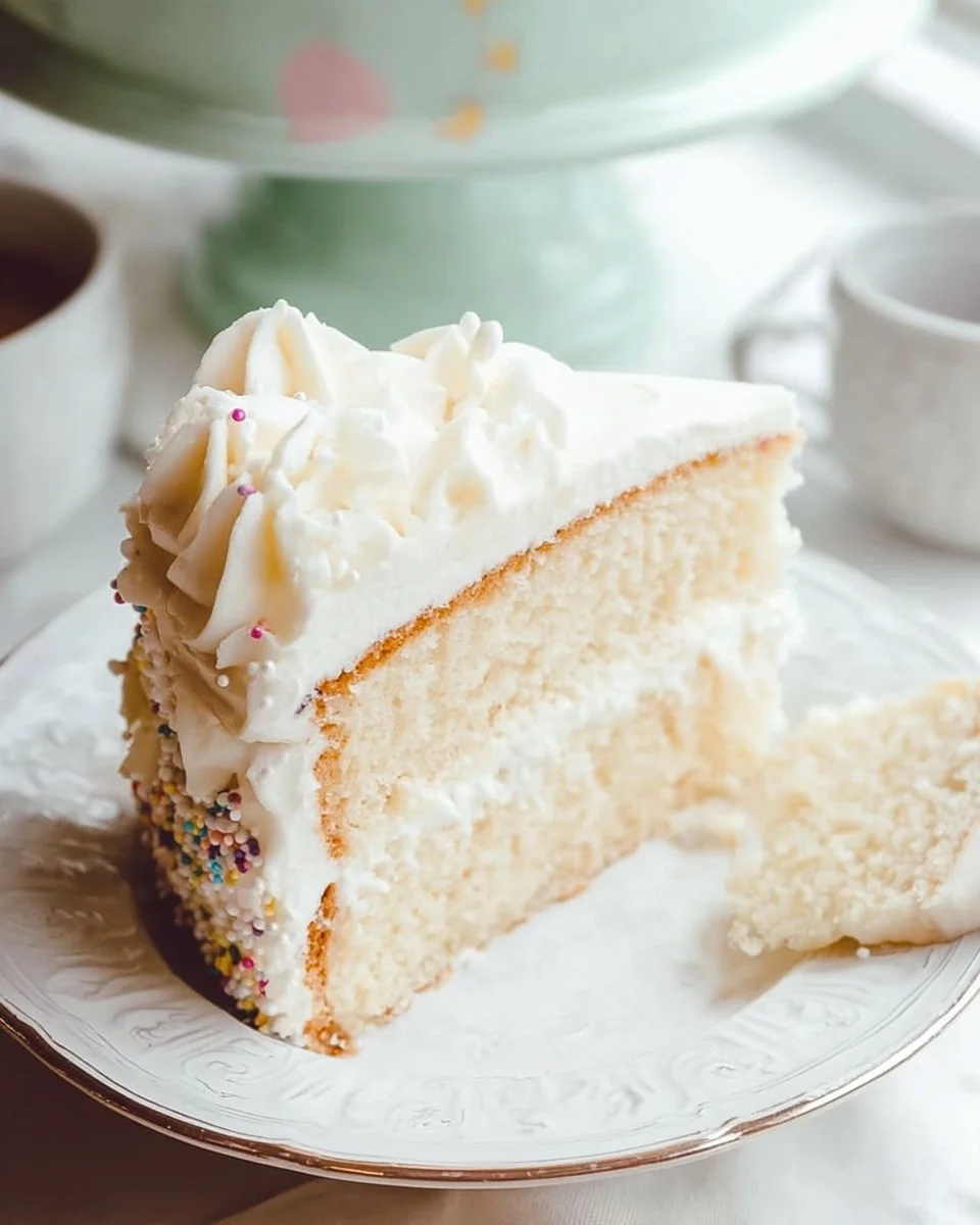 Vanilla Cake with Vanilla Buttercream